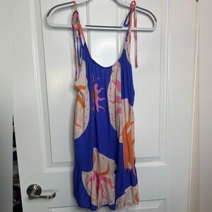 NWT Maaji Multicolor Beach Dress with Tie Straps size M